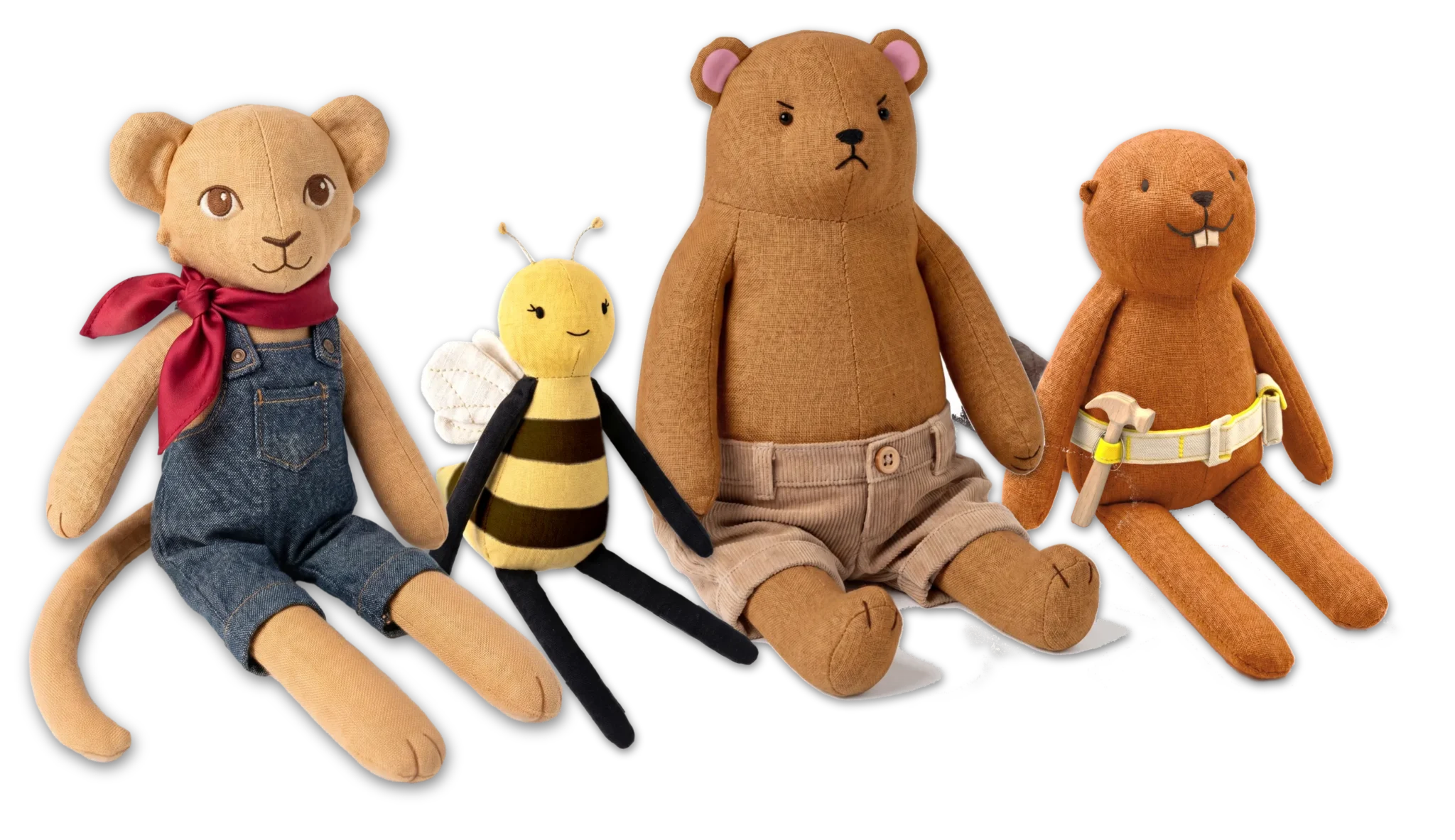 Weo and Friends plushies