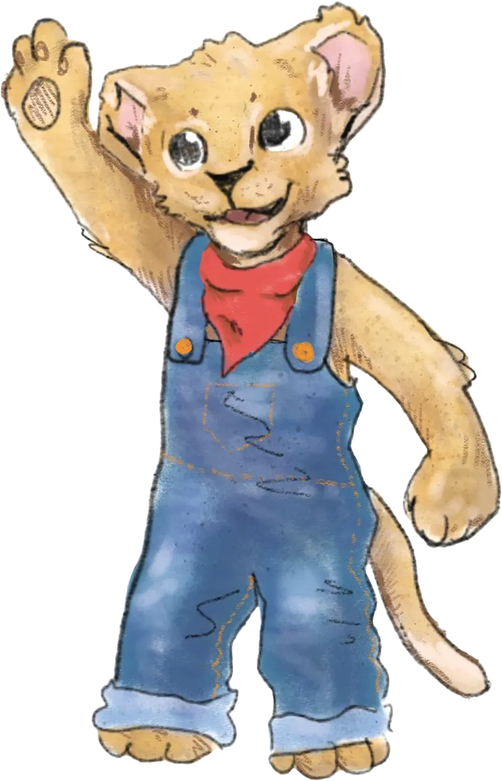 Weo with paw raised